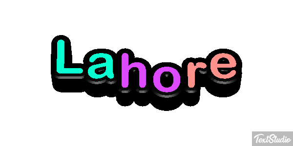 Lahore Tekst effect