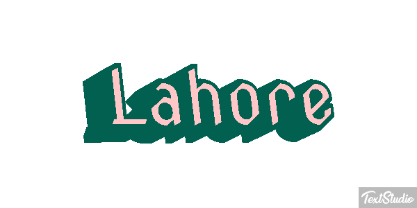 Lahore Tekst effect