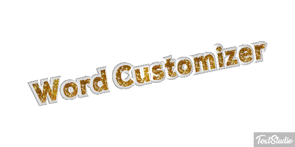 Word Customizer Text effect