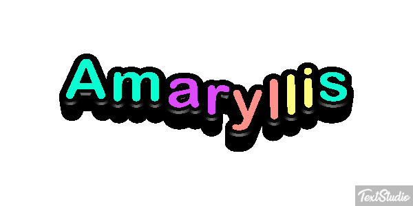 Amaryllis Efecto de texto