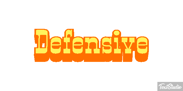 Defensive Efecto de texto