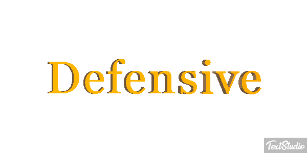 Defensive Efecto de texto
