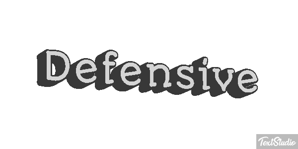 Defensive Efecto de texto
