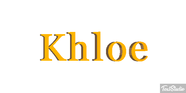 Khloe Effet de texte