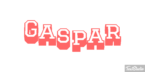 Gaspar Efecto de texto
