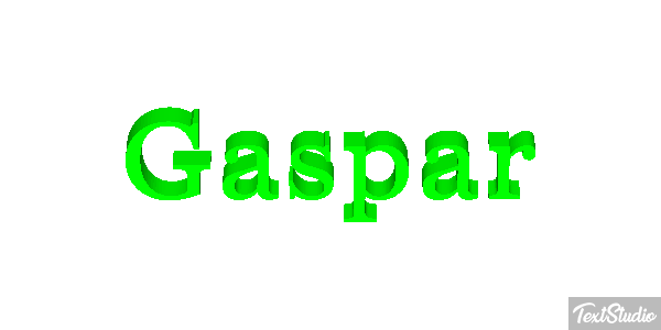 Gaspar Efecto de texto