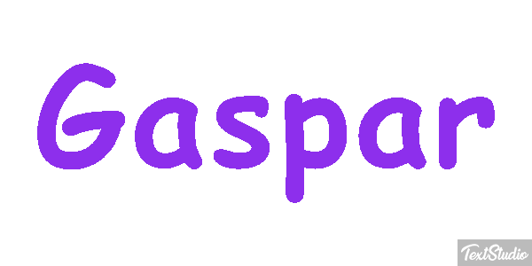 Gaspar Efecto de texto