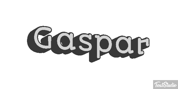 Gaspar Efecto de texto