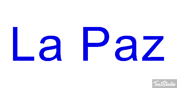 La Paz Effetto testo
