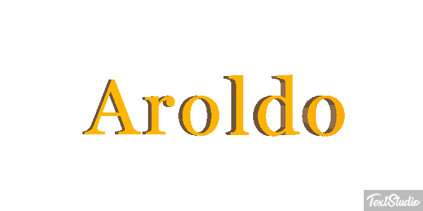 Aroldo Effetto testo