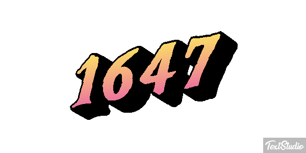 1647 Metin efekti