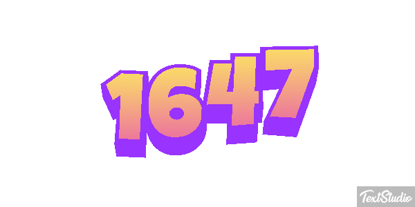 1647 Metin efekti