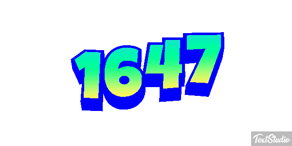 1647 Metin efekti