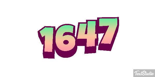 1647 Metin efekti