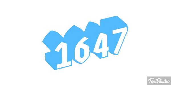 1647 Metin efekti