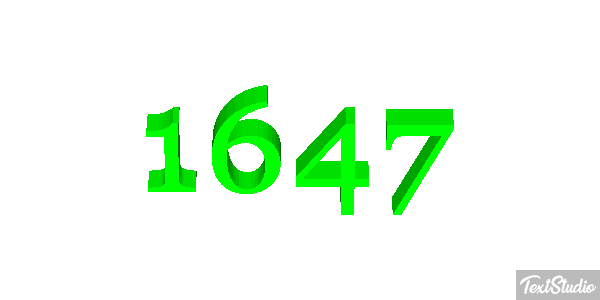 1647 Metin efekti