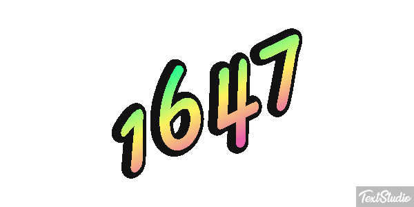1647 Metin efekti