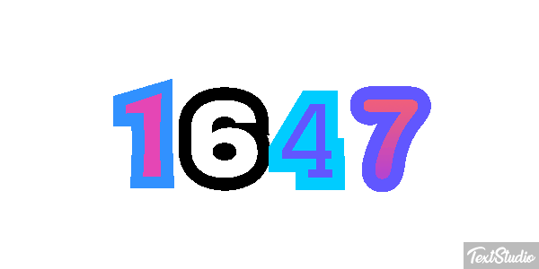 1647 Metin efekti