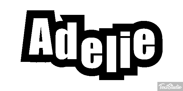 Adélie Effet de texte