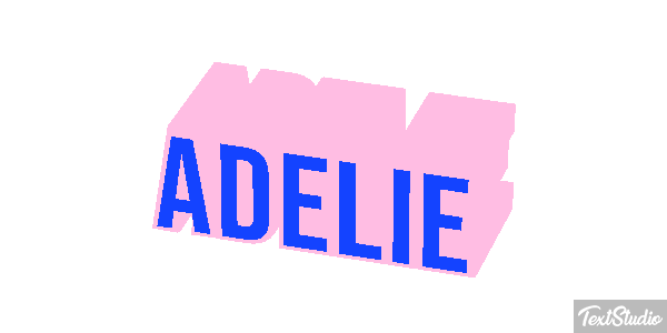 Adélie Effet de texte