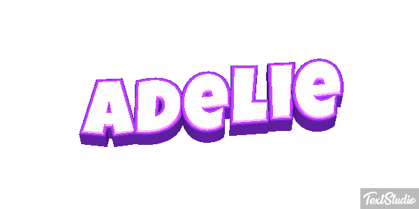 Adélie Effet de texte