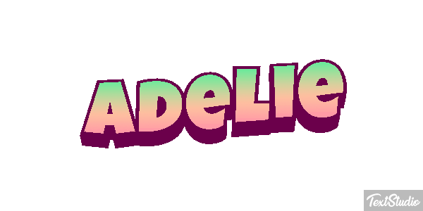 Adélie Effet de texte