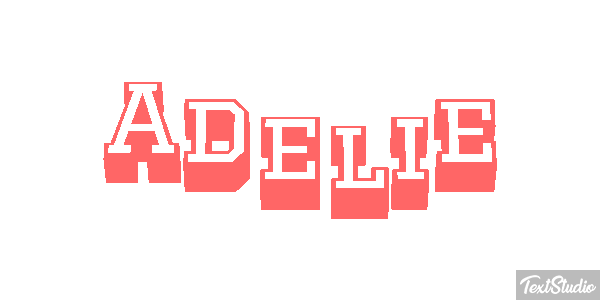 Adélie Effet de texte