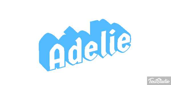 Adélie Effet de texte