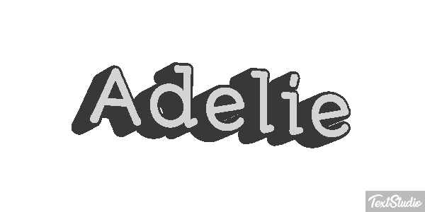 Adélie Effet de texte