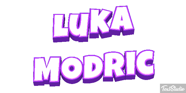 Luka Modrić Efecto de texto
