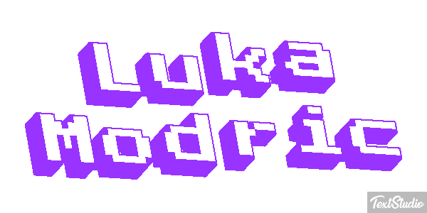 Luka Modrić Efecto de texto