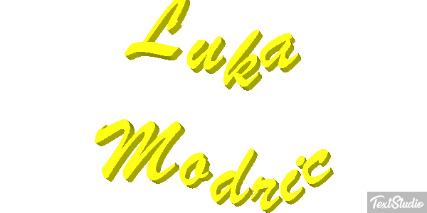 Luka Modrić Efecto de texto