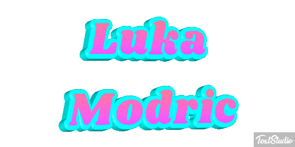 Luka Modrić Efecto de texto