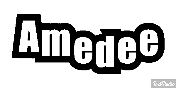 Amédée Tekst effect