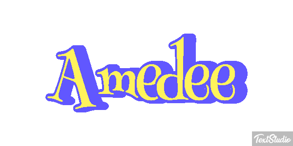 Amédée Tekst effect