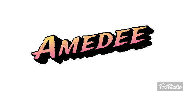 Amédée Tekst effect