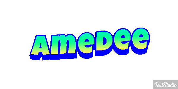 Amédée Tekst effect
