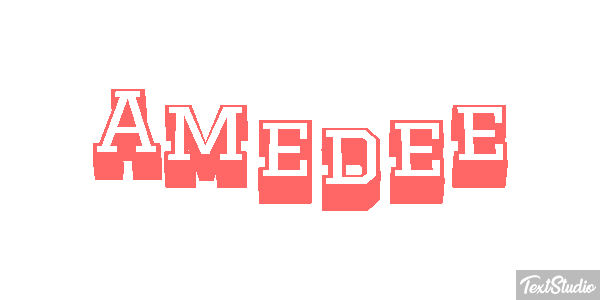 Amédée Tekst effect