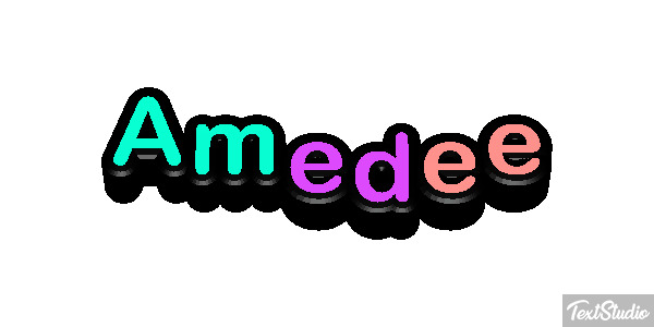 Amédée Tekst effect