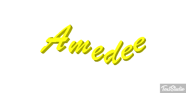 Amédée Tekst effect