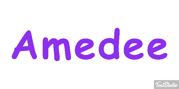 Amédée Tekst effect