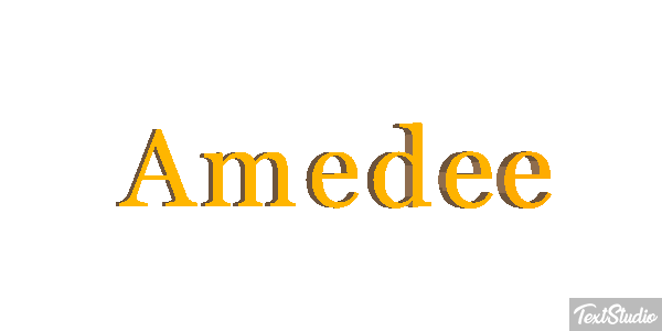 Amédée Tekst effect