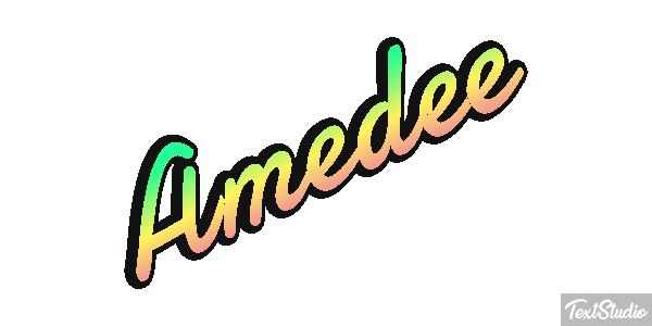 Amédée Tekst effect