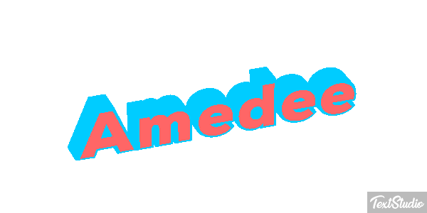 Amédée Tekst effect