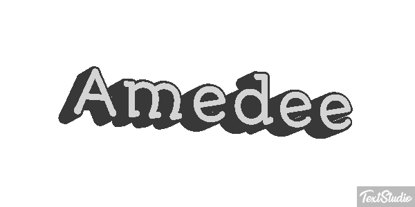 Amédée Tekst effect