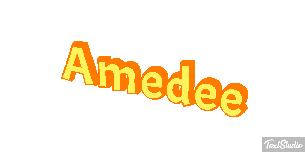 Amédée Tekst effect