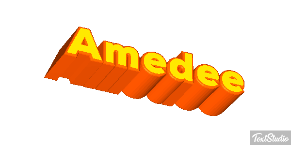 Amédée Tekst effect