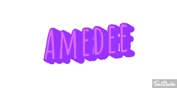 Amédée Tekst effect