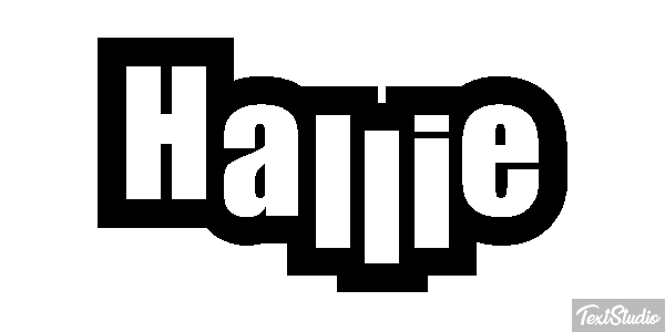 Hallie Text effect