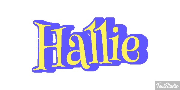 Hallie Text effect
